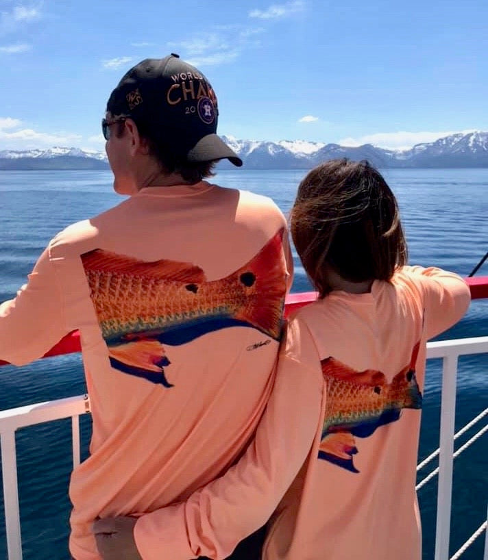 Redfish Tail – UPF 50+ Performance Fishing Shirt (Orange)