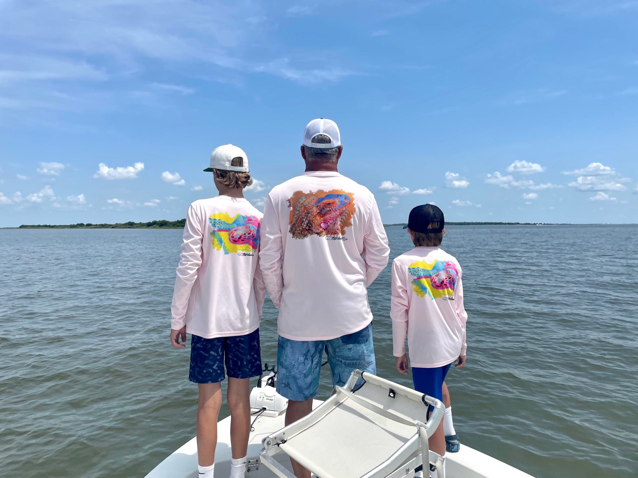Mr. Turtlehead Kids UPF 50+ Performance Fishing Shirt on Pink
