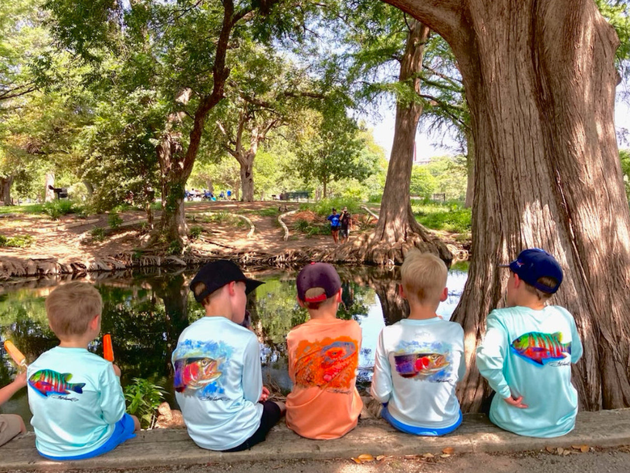 Santiago Snapper Kids UPF 50+ Performance Fishing Shirt