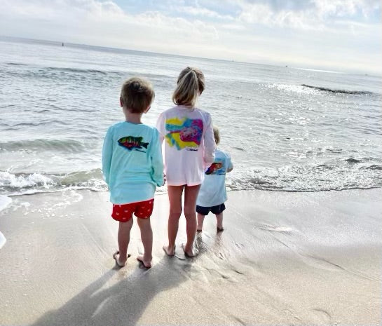 Santiago Snapper Kids Performance Fishing Shirt UPF 50+ Sun Protecting