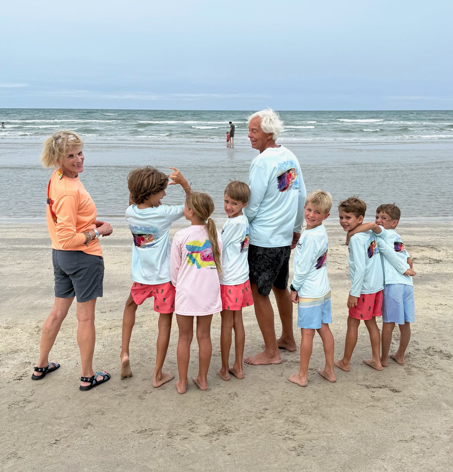 Mr. Turtlehead Kids UPF 50+ Performance Fishing Shirt on Pink