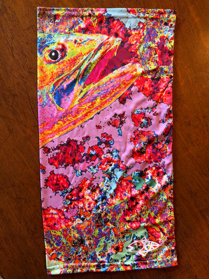 Speckled Trout Gaiter - Pink/Red Edition