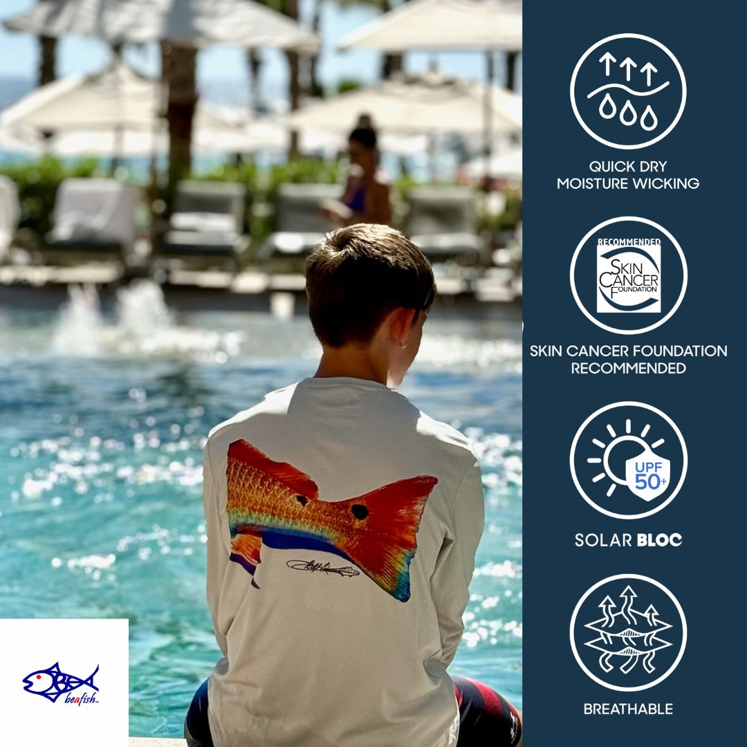 Double Dot Redfish Performance Fishing Shirt