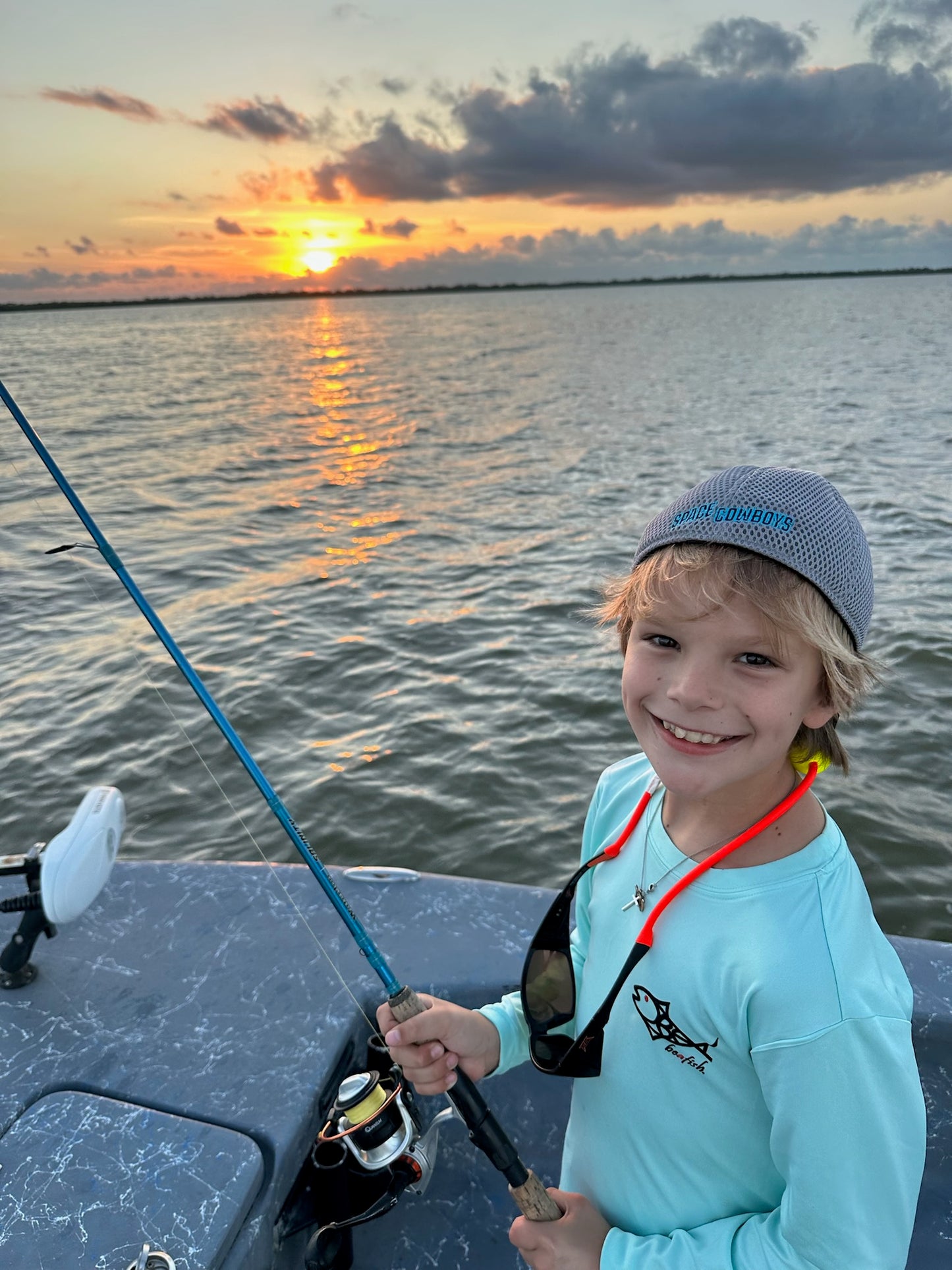 Kids Santiago Snapper UPF 50+ Performance Fishing Shirt