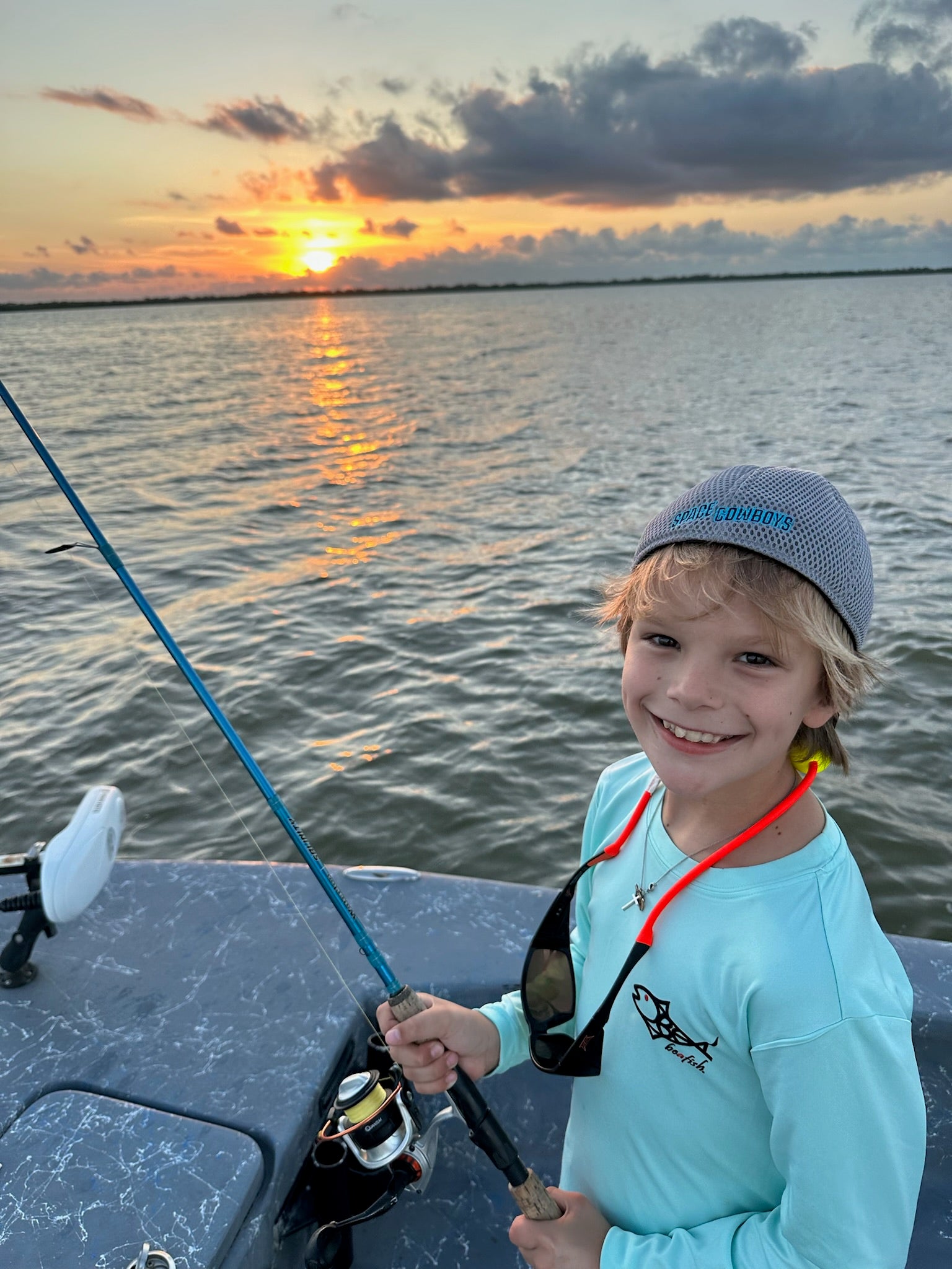 Santiago Snapper Kids UPF 50+ Performance Fishing Shirt