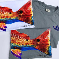 Double Dot Redfish Tail – Comfort Colors Cotton T-Shirt