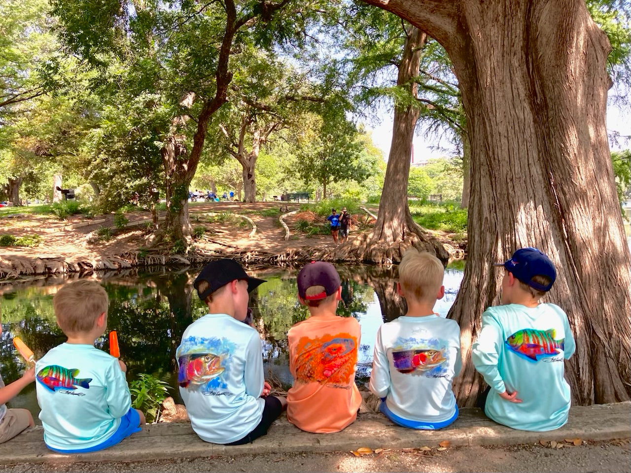 Santiago Snapper Kids Performance Fishing Shirt UPF 50+ Sun Protecting