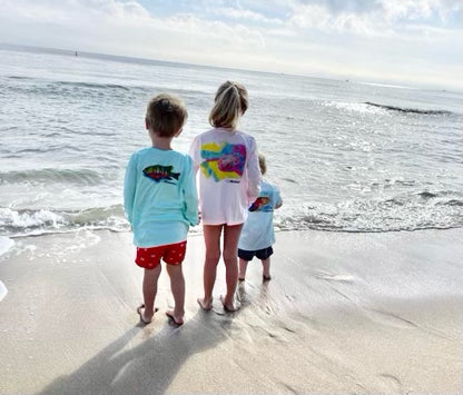 Santiago Snapper Kids Performance Fishing Shirt UPF 50+ Sun Protecting