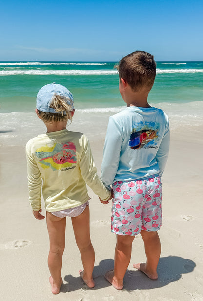 Mr. Turtlehead Kids Performance Fishing Shirt UPF 50+ Sun Protecting