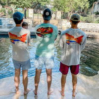 Double Dot Redfish Performance Fishing Shirt